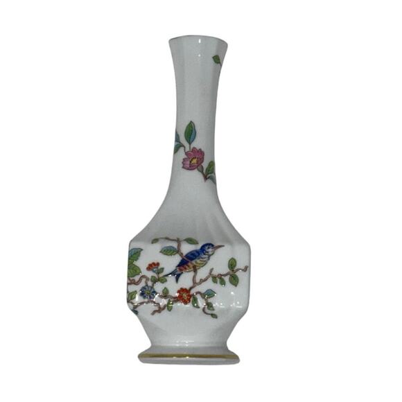 Aynsley pembroke 7 Inch Vase England Fine Bone China Centerpiece Decor - Picture 6 of 8